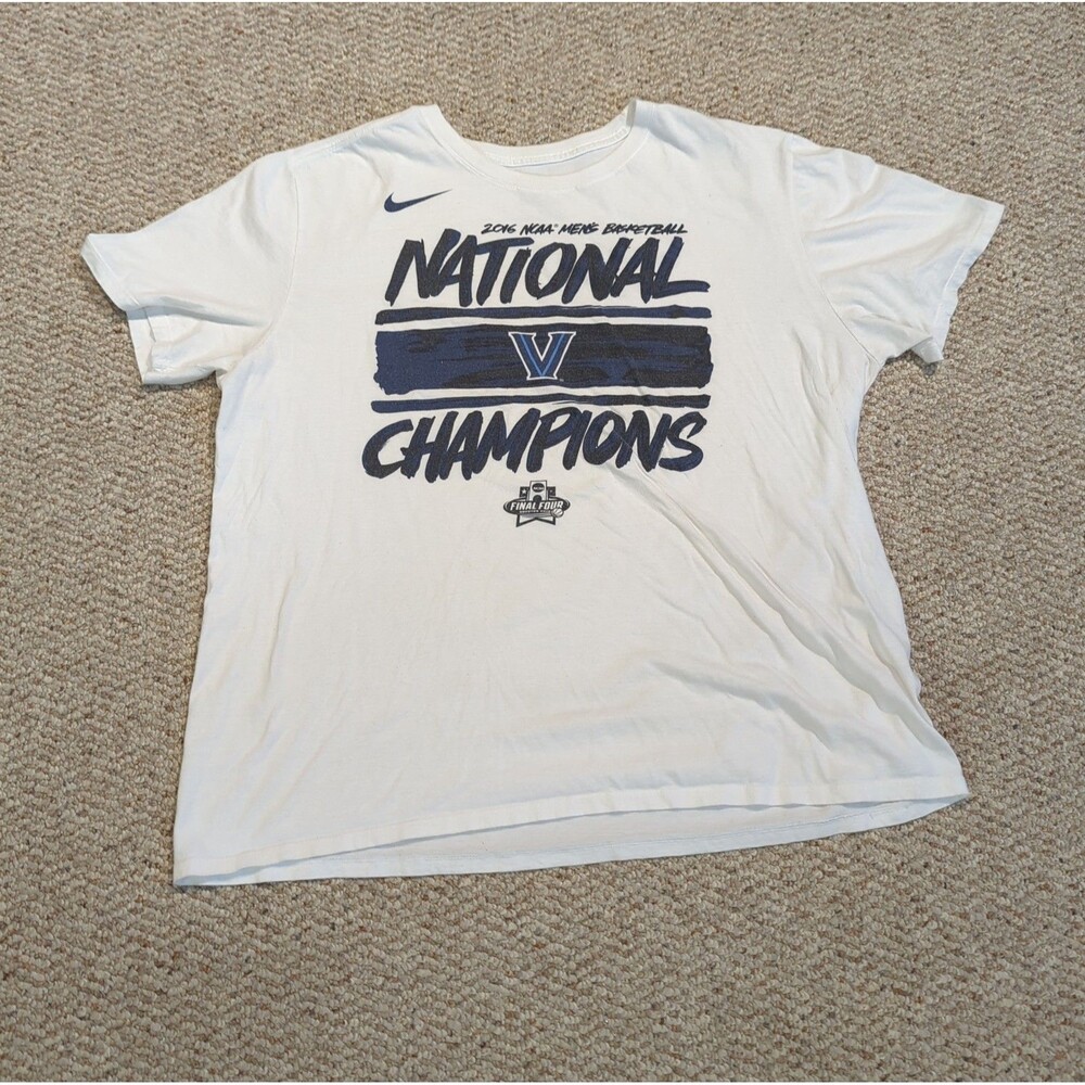 The Nike Tee 2016 NCAA Villanova National Champions Basketball T Shirt Mens XL